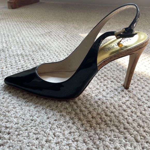 Michael Kors Patent and cork stilettos heels - Picture 2 of 3